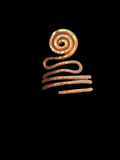 Copper Hammered Goddess Rings
