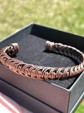 Unisex Aged Raw Copper Bracelet