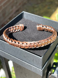 Unisex Aged Raw Copper Bracelet