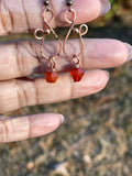 Red Agate Earrings