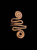 Copper Hammered Goddess Rings