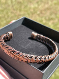Unisex Aged Raw Copper Bracelet