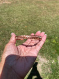 Unisex Aged Raw Copper Bracelet
